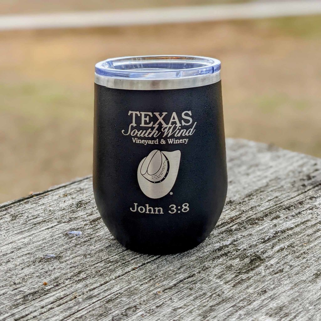 Wine Tumbler - Texas SouthWind Vineyard and Winery